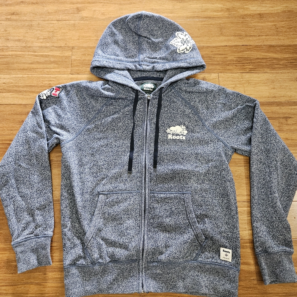 Men's Heathered Blue Roots Hoodie